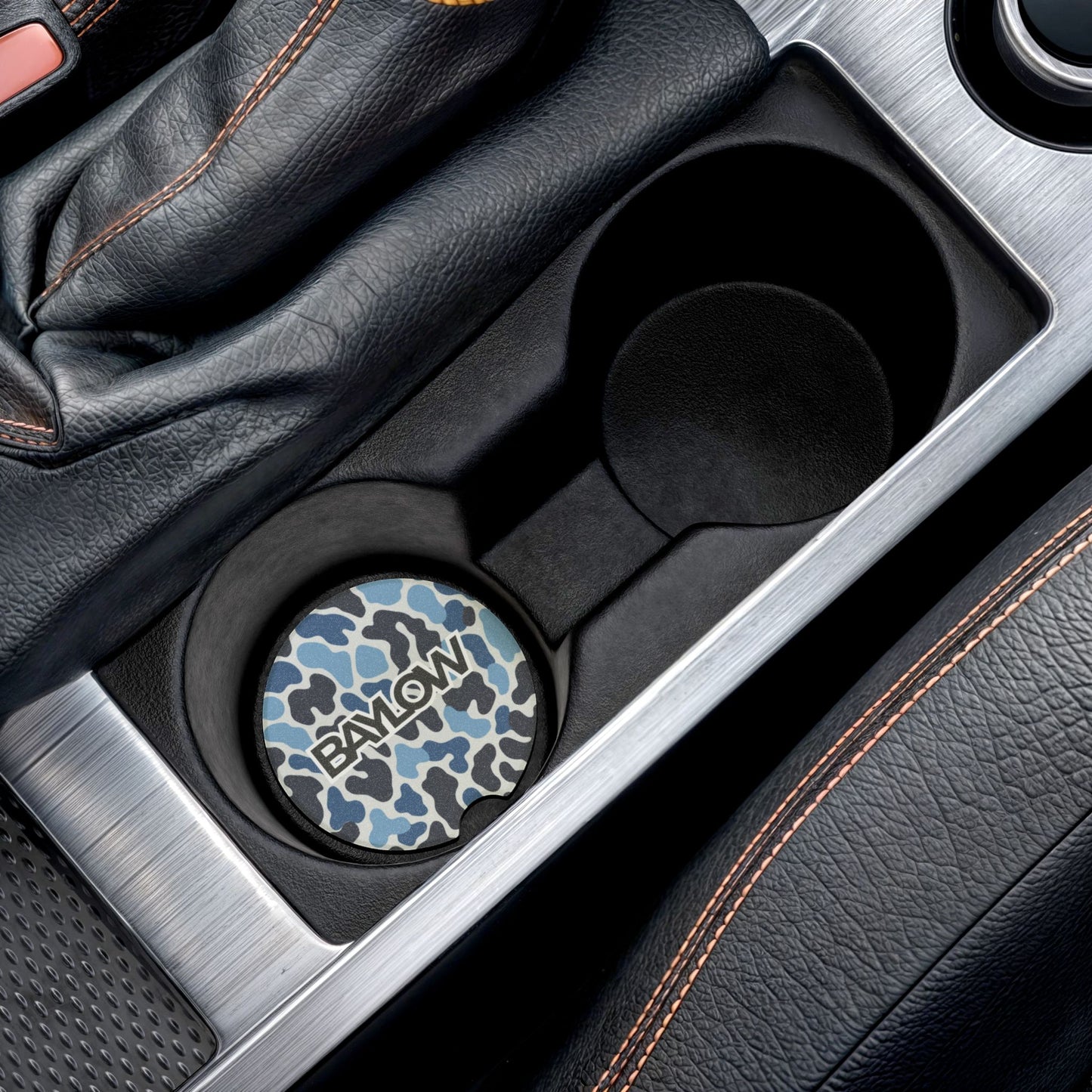 Camouflage Soapstone Car Coaster