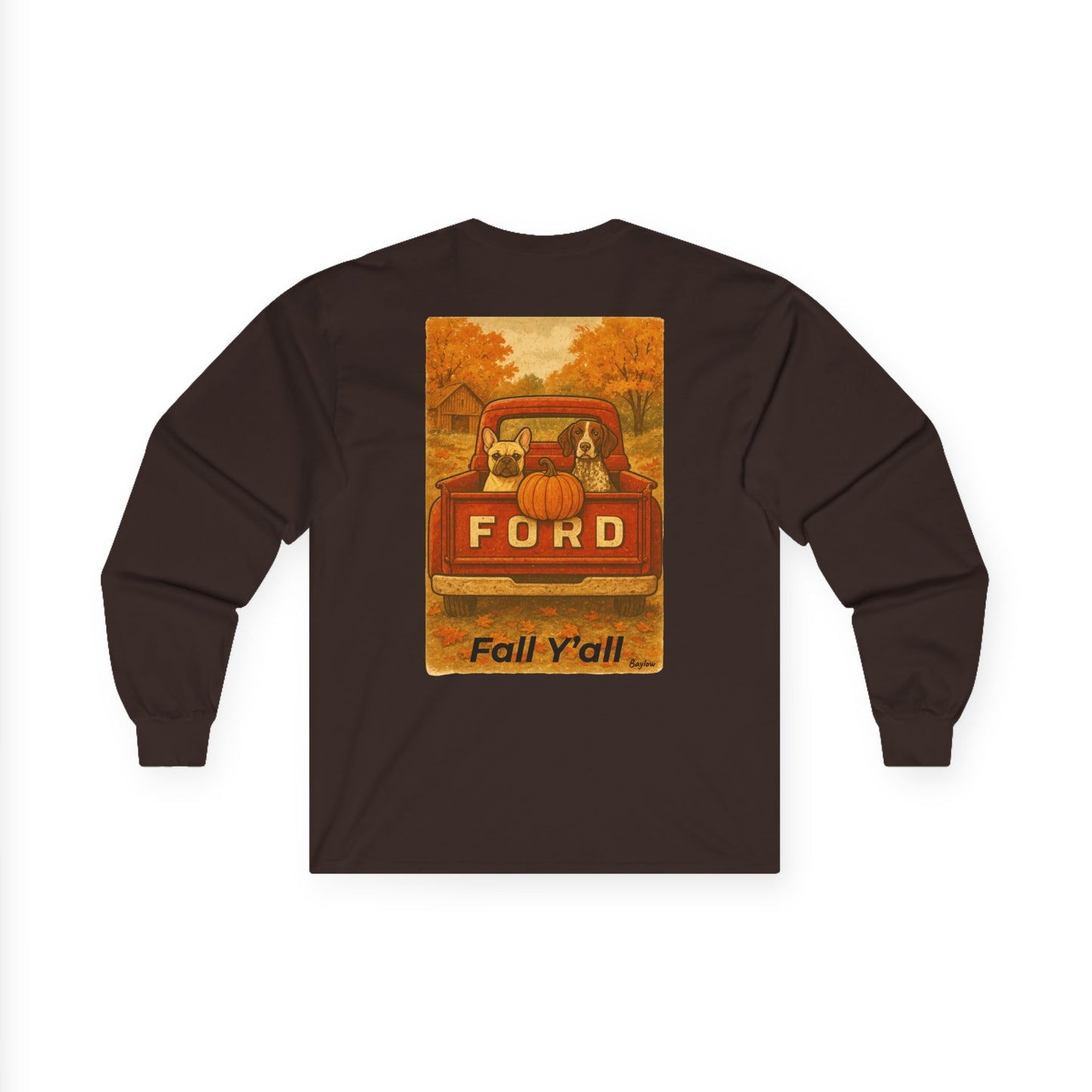 Fall Y'all Vintage Long Sleeve Tee, Adult