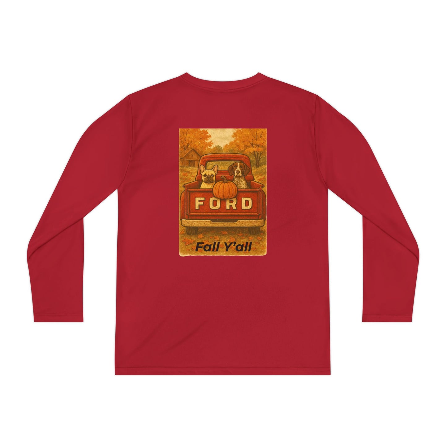Youth Long Sleeve Fall Tee, Autumn Apparel, Thanksgiving Shirt, Harvest Season Outfit, Pumpkin Festival Sweatshirt