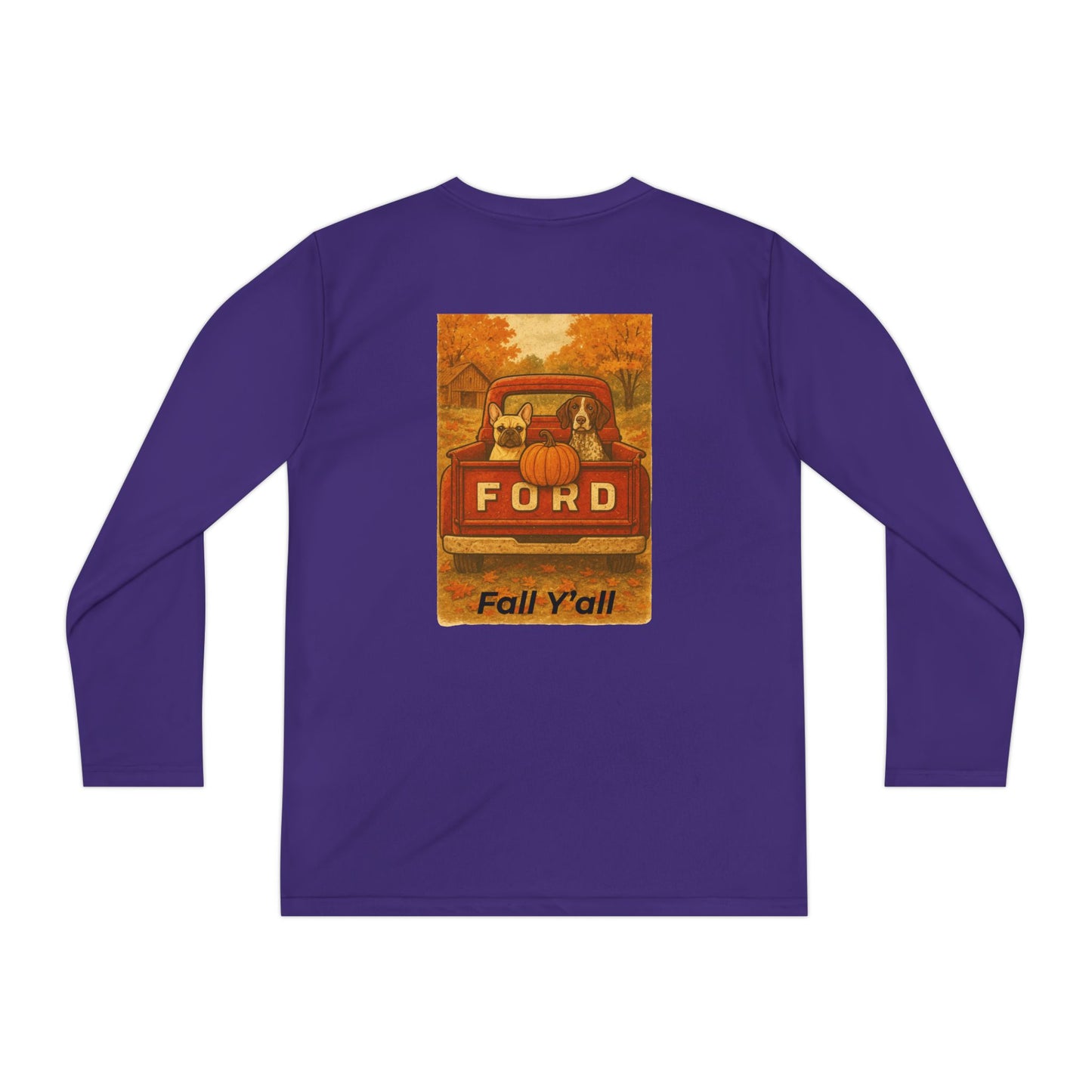 Youth Long Sleeve Fall Tee, Autumn Apparel, Thanksgiving Shirt, Harvest Season Outfit, Pumpkin Festival Sweatshirt