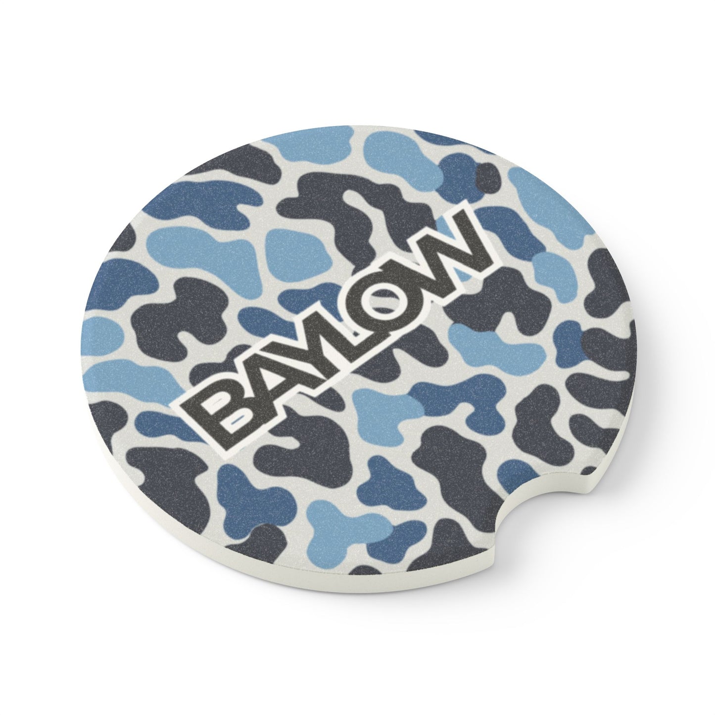 Camouflage Soapstone Car Coaster