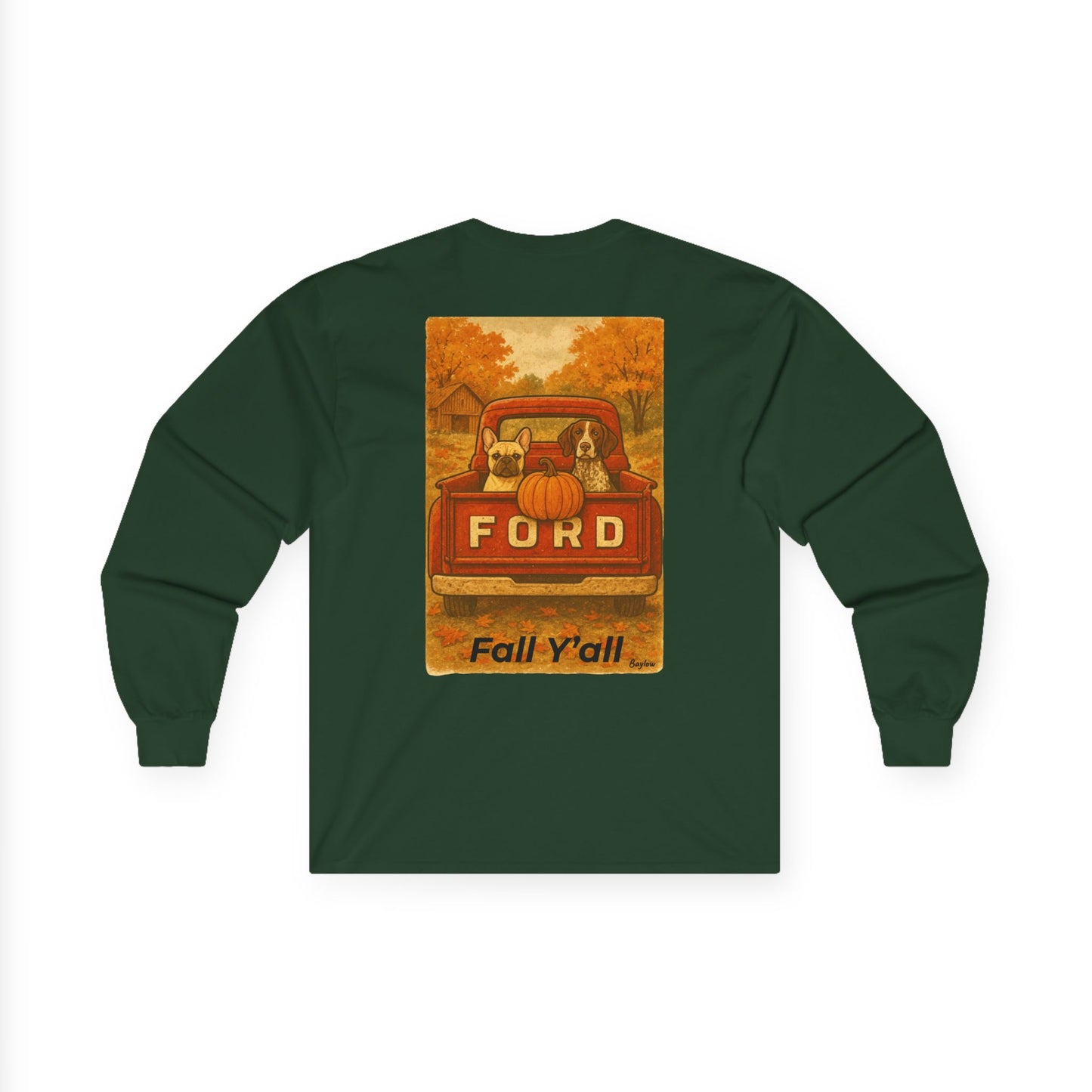 Fall Y'all Vintage Long Sleeve Tee, Adult