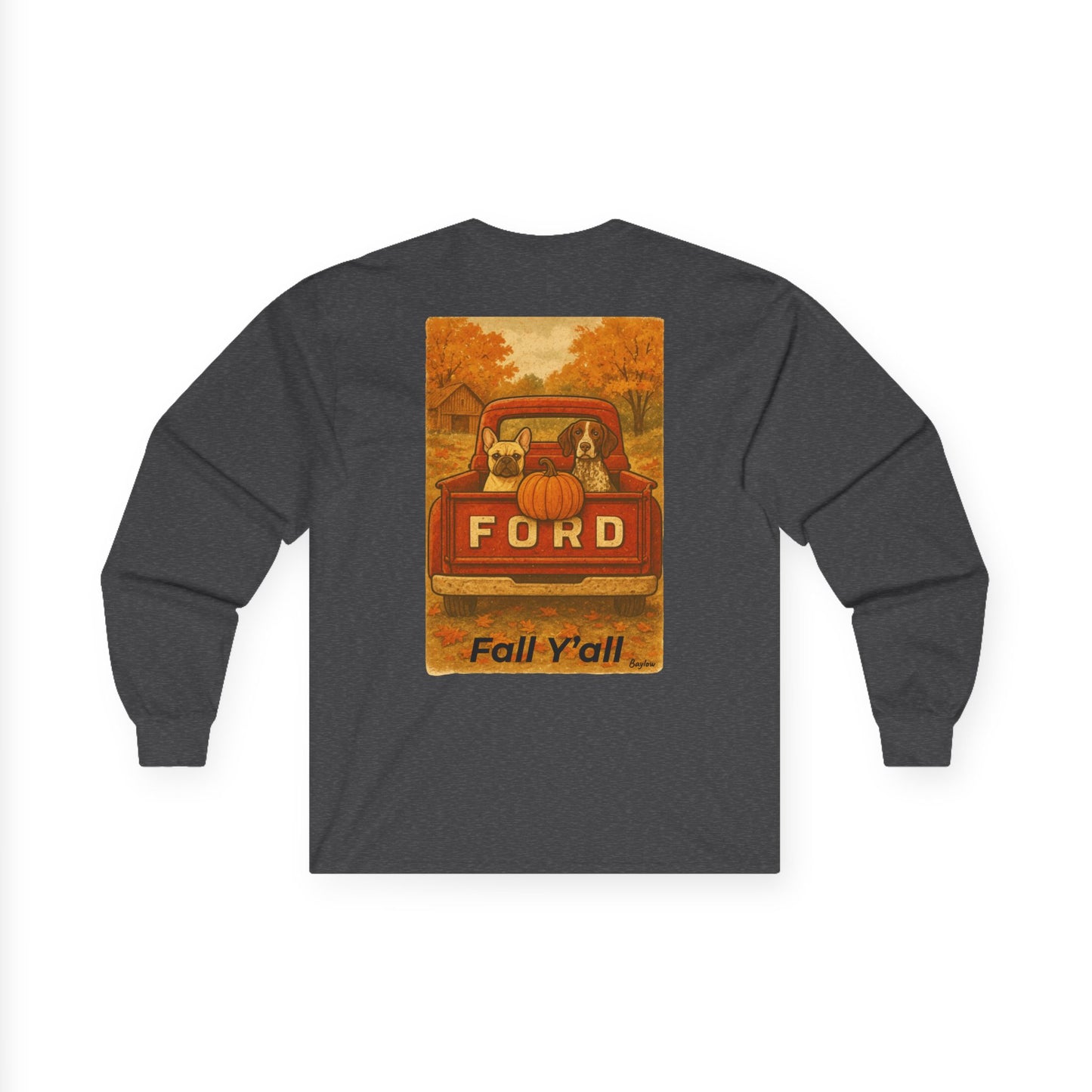 Fall Y'all Vintage Long Sleeve Tee, Adult