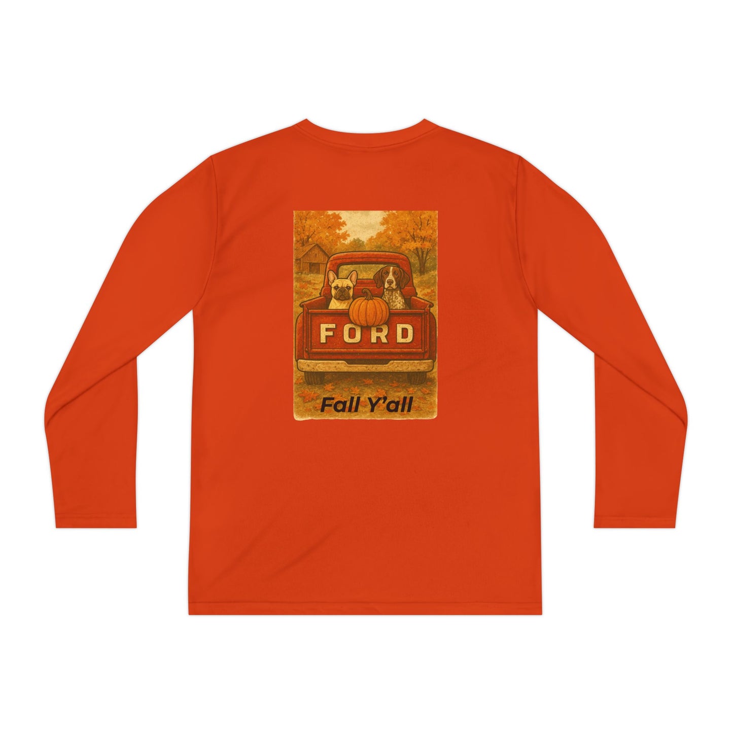 Youth Long Sleeve Fall Tee, Autumn Apparel, Thanksgiving Shirt, Harvest Season Outfit, Pumpkin Festival Sweatshirt