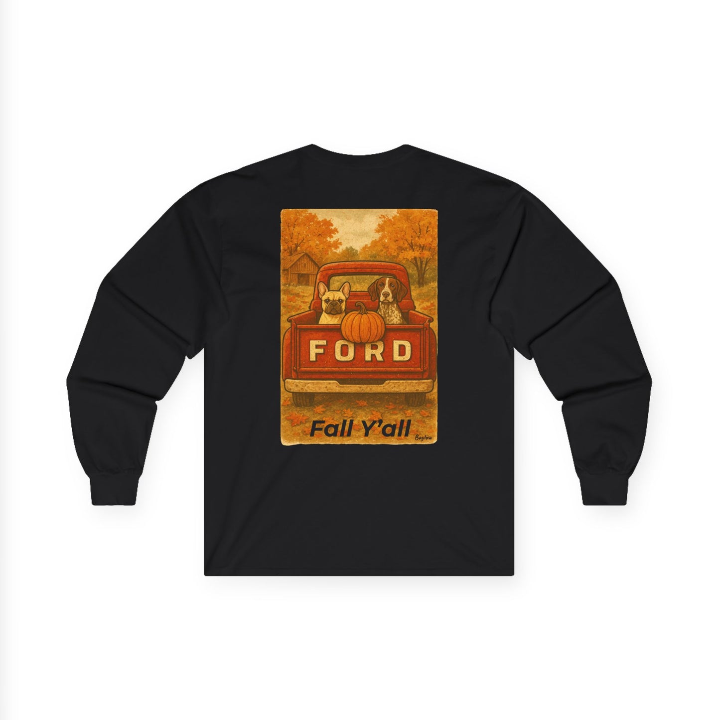 Fall Y'all Vintage Long Sleeve Tee, Adult